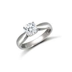 JRN510 | 9ct White Rbc CZ Solitaire Ring