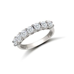 JRN526 | 9ct White Ladies CZ 7 Stone Ring
