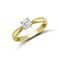 JRN534 | 9ct Yellow Rbc CZ Solitaire Ring