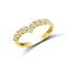 JRN539 | 9ct Yellow Ladies CZ Wishbone Ring