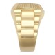 JRN569 | 9ct Yellow Gold CZ Set Watch Strap & Bezel Ring