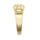 JRN572 | 9ct Yellow Gold CZ Set Watch Strap & Bezel Ring