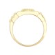 JRN572 | 9ct Yellow Gold CZ Set Watch Strap & Bezel Ring