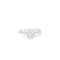 JRN596 | 9ct White Gold, 1.00ct Oval Cubic Zirconia Wed-fit Solitaire Ring