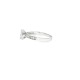 9ct White Gold, 1.00ct Oval Cubic Zirconia Wed-fit Engagement Ring