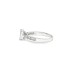 9ct White Gold, 1.00ct Emerald Cut Cubic Zirconia Wed-fit Engagement Ring