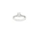 9ct White Gold, 1.00ct Emerald Cut Cubic Zirconia Wed-fit Engagement Ring