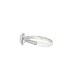 9ct White Gold, 1.00ct Round Cubic Zirconia Wed-fit Halo Ring