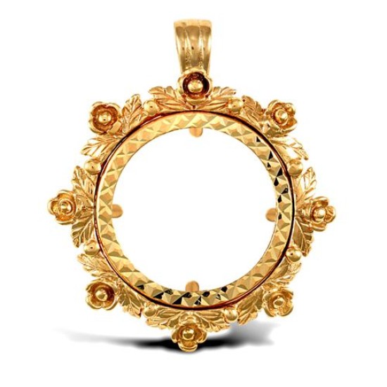 JSP004-H | 9ct Yellow Gold Half Sovereign Pendant