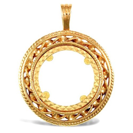 JSP011-H | 9ct Yellow Gold Half Sovereign Pendant