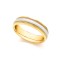 JWR104-9-4 | 9ct Yellow and White Fancy 4mm Wedding Band