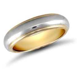 JWR106-18-5 | 18ct Yellow and White Fancy 5mm Wedding Band