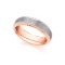 JWR134-18-4 | 2 Colour 18ct Rose and White Fancy 4mm Wedding Ring
