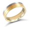JWR137-18-6 | 3 Colour 18ct Yellow, Rose and White Fancy 6mm Wedding Ring