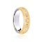 JWR147-18-8 | 18ct White & Yellow Court 8mm Celtic Laser Engraved Wedding Band
