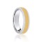 JWR187-18-5 | 18ct White & Yellow Court 5mm Celtic Laser Engraved Wedding Band