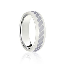 JWR190-9-6 | 9ct White Court 6mm Celtic Laser Engraved Wedding Band