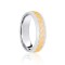 JWR192-18-5 | 18ct White & Yellow Court 5mm Celtic Laser Engraved Wedding Band