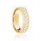 JWR193-18-7 | 18ct Yellow & White Court 7mm Celtic Laser Engraved Wedding Band