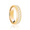 JWR193-9-7 | 9ct Yellow & White Court 7mm Celtic Laser Engraved Wedding Band