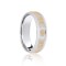 JWR202-18-5 | 18ct White & Yellow Flat Court 5mm Celtic Laser Engraved Wedding Band