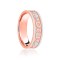 JWR204-9-8 | 9ct Rose & White Flat Court 8mm Celtic Laser Engraved Wedding Band