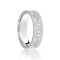 JWR205-18-6 | 18ct White Flat Court 6mm Celtic Laser Engraved Wedding Band