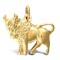 JZD002 | 9ct Yellow Gold Zodiac Taurus Pendant