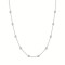 9ct White Gold 1.00ct 3mm Lab Grown Diamond By The Inch Extender Necklace - 16+18+20"
