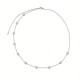 9ct White Gold 2.00ct 3.6mm Lab Grown Diamond By The Inch Extender Necklace - 16+18+20"