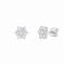 9ct White Gold 1.00cts Lab Grown Diamond Cluster Earrings
