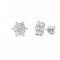 9ct White Gold 2.00cts Lab Grown Diamond Cluster Earrings