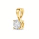 9ct Yellow Gold 0.50ct Lab Grown Diamond 4 Claw Solitaire Pendant
