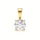 9ct Yellow Gold 1.00ct Lab Grown Diamond 4 Claw Solitaire Pendant