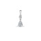 LAB9P505 | 9ct White Gold 0.79cts Pear Lab Grown Diamond Pendant