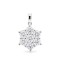 9ct White Gold 2.00ct Lab Grown Diamond 7 Stone Cluster Pendant