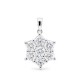 9ct White Gold 2.00ct Lab Grown Diamond 7 Stone Cluster Pendant