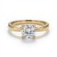 9ct Yellow Gold 1.00ct Lab Diamond Wed-Fit Solitaire Ring