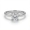 9ct White Gold 1.00ct Lab Diamond Wed-Fit Solitaire Ring