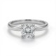 9ct White Gold 1.00ct Lab Diamond Wed-Fit Solitaire Ring