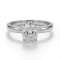 9ct White Gold 1.00ct Lab Diamond Wed-Fit Oval Solitaire Ring