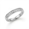 9ct White Gold 0.20ct Lab Diamond Half Eternity Ring