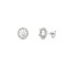 9ct White Gold 0.62ct Natural Diamond Halo Earrings