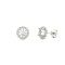 9ct White Gold 0.62ct Natural Diamond Halo Earrings