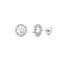 9ct White Gold 0.62ct Natural Diamond Halo Earrings