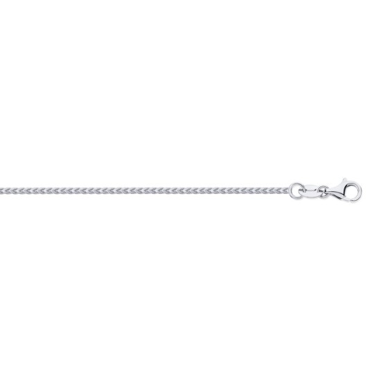 PCN005A-18 | 950 Platinum Square Franco 2.10mm Pendant Chain
