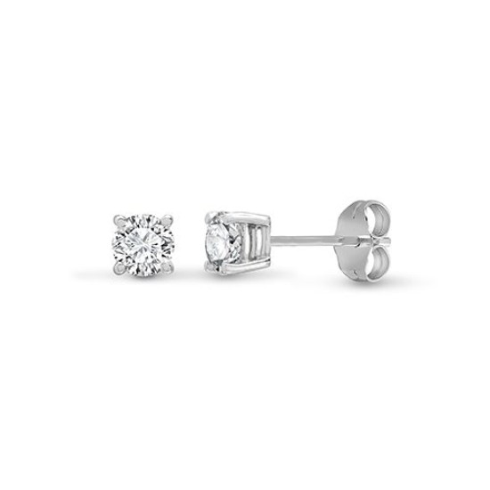 PLE001-075 | Platinum 950 0.75ct 4 Claw Diamond Solitaire Stud Earrings