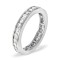 PTFE001-150-HSI | Platinum Channel Set Full Eternity Ring Diamond 1.50ct H Si