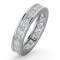 PTFE005-300-HSI | Platinum Channel Set Princess Cut Full Eternity Ring Diamond 3.00ct H Si