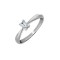 PTR001-075 | Platinum 75pts Emerald Cut Dia Solitaire Ring